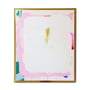 HKliving Framed Artwork - Muurschildering met plexiglas lijst, 127 x 152 cm, wit zand