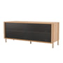 Hartô - Gabin Sideboard 122 x 49 cm, eiken naturel / leigrijs