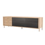 Hartô - Gabin Sideboard met laden, 162 x 49 cm, eiken natuur / leigrijs