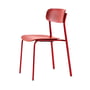 Thonet - S 243 Stoel, tomaatrood (RAL 3013) / beuken gebeitst roestrood (TP 239) / zwarte klinknagels