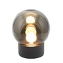 Pulpo - Boule Small Tafellamp, rookgrijs / rookgrijs / stopcontact zwart