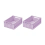 LIEWOOD - Weston Opbergdoos, 25 x 18 x 9,5 cm, licht lavendel (set van 2)
