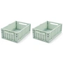 LIEWOOD - Weston Opbergdoos, 36 x 25 x 13,5 cm, light peppermint (set van 2)