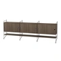 String Sideboard -, 240 x 85 x 30 cm, walnoot / zwart