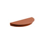 Moebe Half Moon - Wandplank, 12 x 24 cm, staal, terracotta