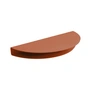 Moebe - Half Moon Wandplank, 20 x 40 cm, staal, terracotta