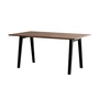 TipToe NEW MODERN - Eettafel 95 x 160 cm, notenhout / grafietzwart