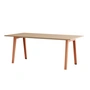 TipToe NEW MODERN - Eettafel 95 x 190 cm, eiken / essenroze