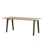 TipToe NEW MODERN - Eettafel 95 x 190 cm, eiken / rozemarijngroen