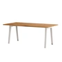 TipToe NEW MODERN - Eettafel 95 x 190 cm, gerecycled teruggewonnen hout / troebel wit
