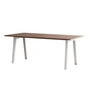 TipToe NEW MODERN - Eettafel 95 x 190 cm, walnoot / troebel wit