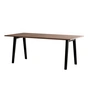 TipToe NEW MODERN - Eettafel 95 x 190 cm, notenhout / grafietzwart