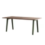 TipToe NEW MODERN - Eettafel 95 x 190 cm, walnoot / rozemarijngroen