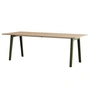 TipToe NEW MODERN - Eettafel 95 x 220 cm, eiken / rozemarijngroen