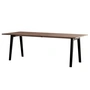 TipToe NEW MODERN - Eettafel 95 x 220 cm, notenhout / grafietzwart