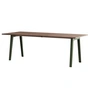 TipToe NEW MODERN - Eettafel 95 x 220 cm, walnoot / rozemarijngroen