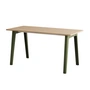 TipToe NEW MODERN - Bureau, 75 x 150 cm, berk / rozemarijngroen