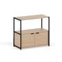 TipToe Unit - Reksysteem, H 75 x 84 cm, incl. 1 deur, eiken / grafietzwart