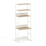 TipToe Unit - Bureausysteem, H 215 x 84 cm, eiken / roomwit