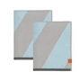 Mette Ditmer Diagonal - Gastendoek, 40 x 55 cm, mint (set van 2)