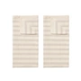 Broste Copenhagen Karl - Theedoek 50 x 70 cm, fungi grijs / naturel (set van 2)