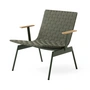 & Tradition Ville Outdoor Lounge Chair - AV45 met armleuningen, bronze green