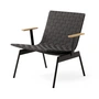 & Tradition Ville Outdoor Lounge Chair - AV45 met armleuningen, warm black