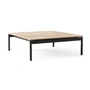 & Tradition Ville AV50 Outdoor - Salontafel, 90 x 90 cm, teak/ warm black