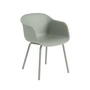 Muuto Fiber Outdoor - Fauteuil, stoffig groen