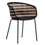 House Doctor Hapur - Rieten fauteuil, naturel / zwart