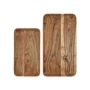 House Doctor - Houten dienblad, acacia (set van 2)