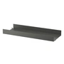String - Metalen plank met hoge rand, 78 x 30 cm, donkergrijs
