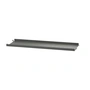 String - Metalen plank met lage rand, 58 x 20 cm, donkergrijs