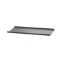 String - Metalen plank met lage rand, 58 x 30 cm, donkergrijs