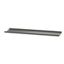 String - Metalen plank met lage rand, 78 x 20 cm, donkergrijs