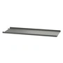 String - Metalen plank met lage rand, 78 x 30 cm, donkergrijs