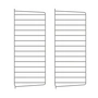 String - Muurladder voor String Plank 75 x 30 cm (set van 2), donkergrijs