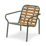 Normann Copenhagen Vig - Outdoor Loungestoel, Robinia naturel / donkergroen