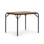 Normann Copenhagen - Vig buitentafel, 90 x 80 cm, robinia naturel / zwart