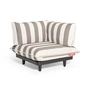 Fatboy - Paletti Outdoor -sofa, hoekmodule, wit / cacao gestreept