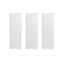 String - Legplank 58 x 20 cm (set van 3), wit gelakt