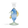 &klevering - Fish kandelaar Blue
