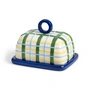&klevering - Plaid botervloot blauw