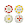 & klevering Folk - Bord, Ø 17,5 cm, veelkleurig (set van 4)
