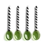 & klevering - Duet lepel, groen (set van 4)