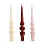 & klevering Alpha - Steunkaarsen, rood (set van 3)