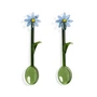 & klevering Flora - Lepel, blauw (set van 2)