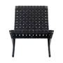 Carl Hansen - MG501 Cuba Stoel, zwart gelakt eiken / zwart / roestvrij staal (Limited Edition)