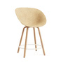 Normann Copenhagen - Mat barkruk met armleuningen 65 cm, hennep /creme
