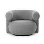 Normann Copenhagen - Burra buiten lounge stoel met draaifunctie, wolf (Wander J617)